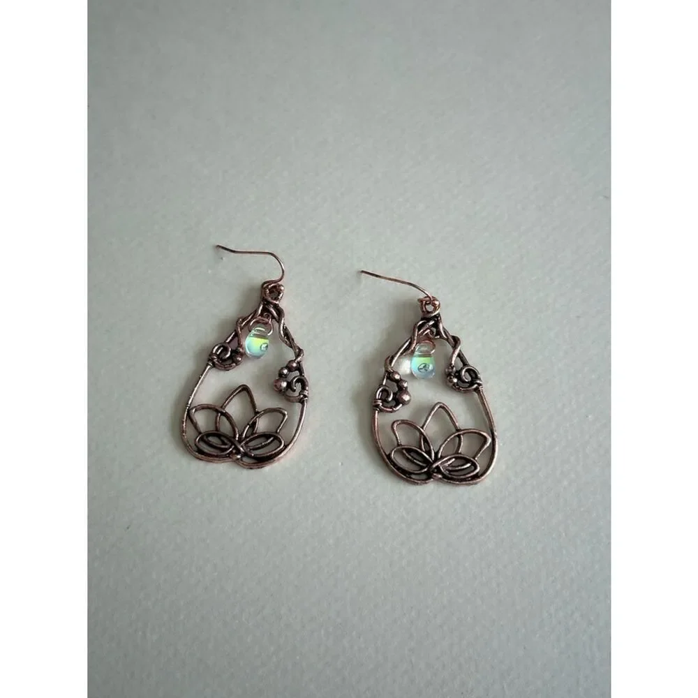 Lotus Drop Earrings S1352